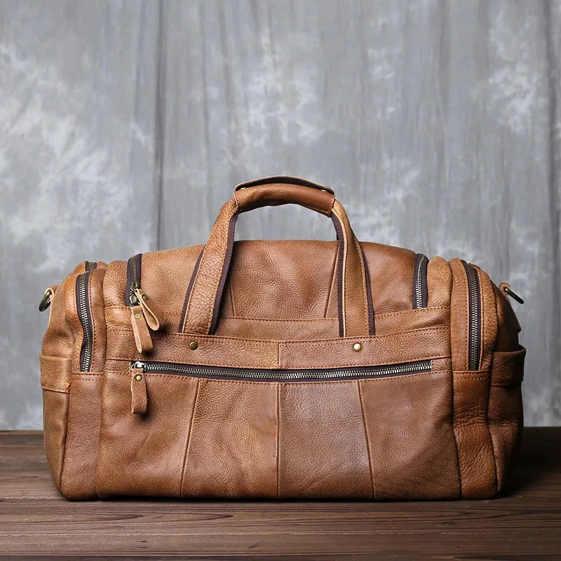 Rylan - Men's Classic Faux Leather Duffle Bag