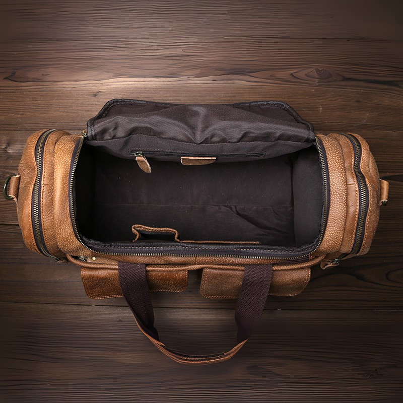Rylan - Men's Classic Faux Leather Duffle Bag