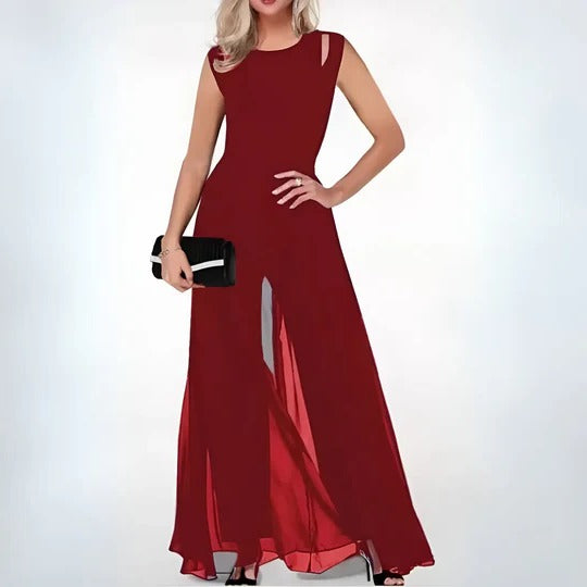 Sabine - Women's Elegant Sleeveless Jumpsuit