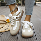 Sable | Women's Casual Lace-Up Sneakers with Suede Accents