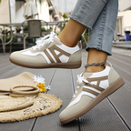 Sable | Women's Casual Lace-Up Sneakers with Suede Accents