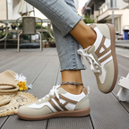 Sable | Women's Casual Lace-Up Sneakers with Suede Accents