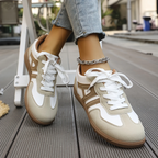 Sable | Women's Casual Lace-Up Sneakers with Suede Accents
