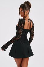 Marlowe | Women's Lace Sleeve Mini Dress