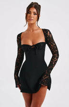 Marlowe | Women's Lace Sleeve Mini Dress