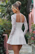 Marlowe | Women's Lace Sleeve Mini Dress