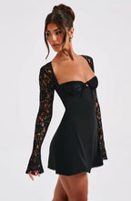 Marlowe | Women's Lace Sleeve Mini Dress