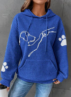 Sawyer | Women's Cozy Pet Hoodie with Paw Print Details
