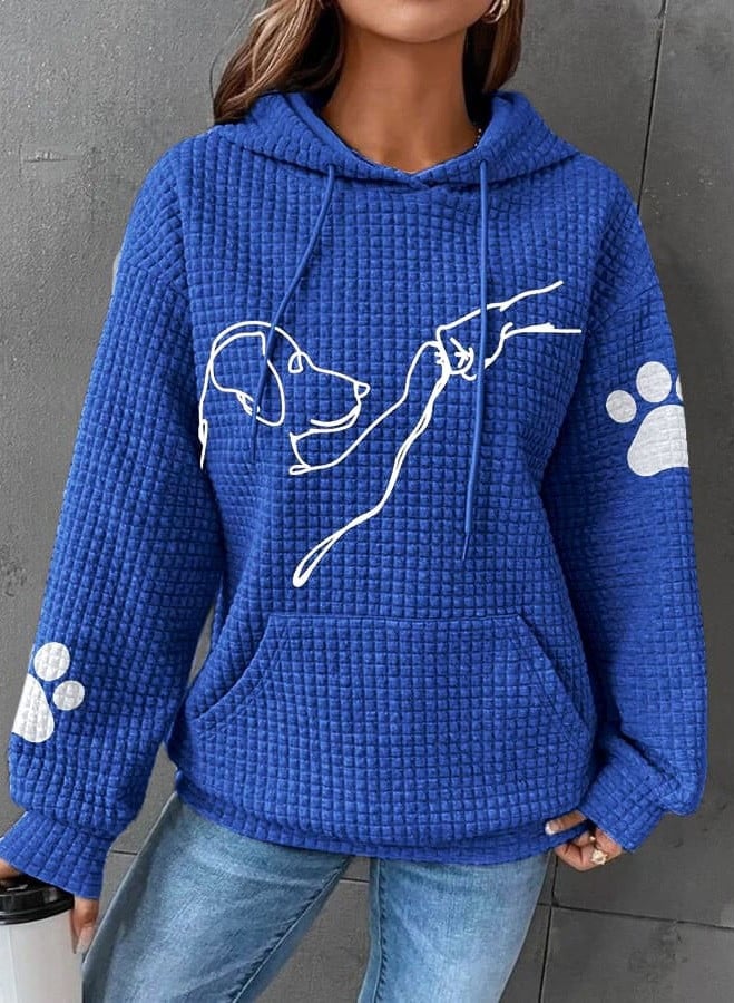 Sawyer | Women's Cozy Pet Hoodie with Paw Print Details