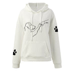 Sawyer | Women's Cozy Pet Hoodie with Paw Print Details