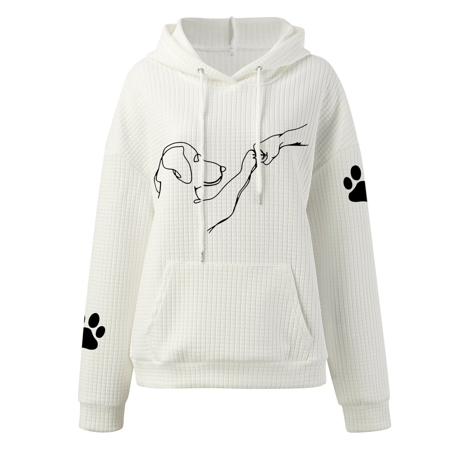 Sawyer | Women's Cozy Pet Hoodie with Paw Print Details