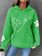 Sawyer | Women's Cozy Pet Hoodie with Paw Print Details