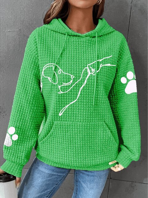 Sawyer | Women's Cozy Pet Hoodie with Paw Print Details