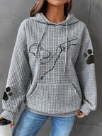 Sawyer | Women's Cozy Pet Hoodie with Paw Print Details