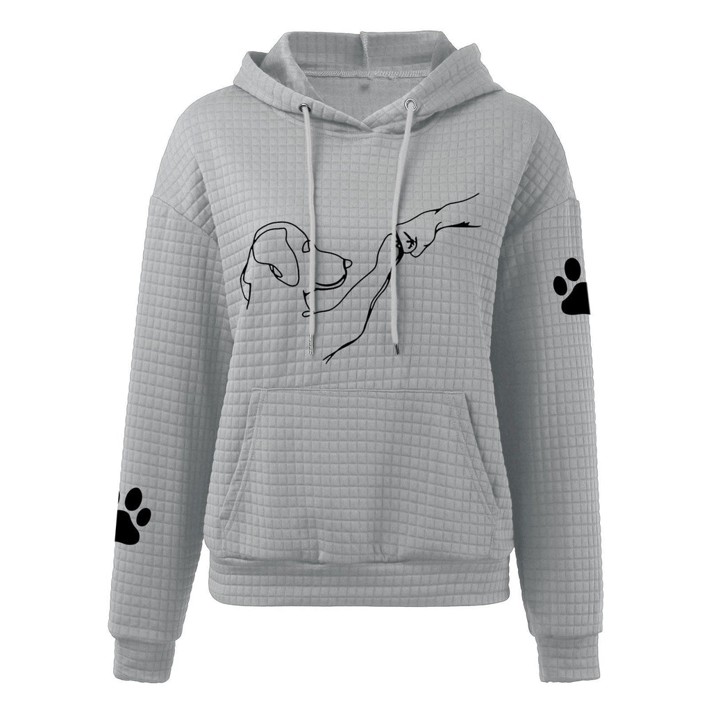 Sawyer | Women's Cozy Pet Hoodie with Paw Print Details