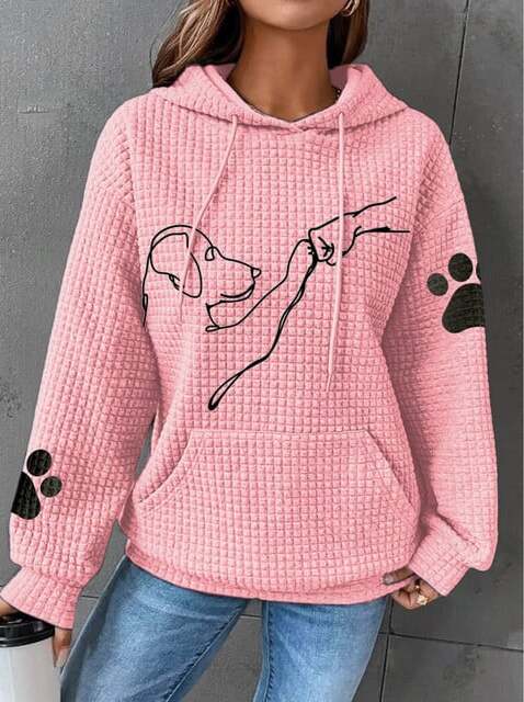 Sawyer | Women's Cozy Pet Hoodie with Paw Print Details
