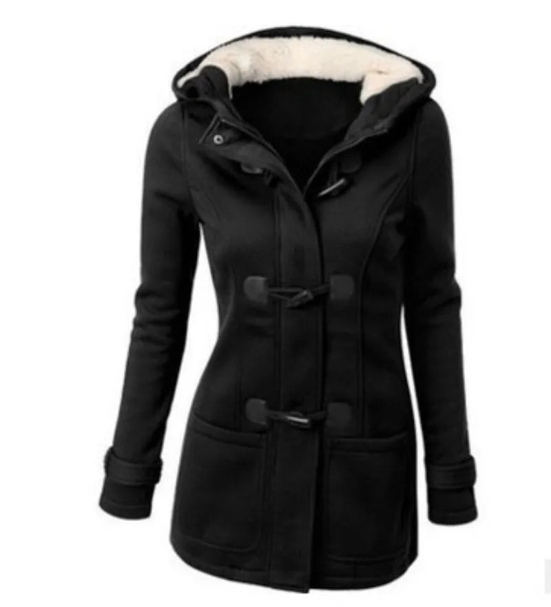 Selah - Women's Cozy Hooded Duffle Coat