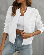 Selene - Women's Chic Quilted Bomber Jacket