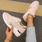 Selene | Women's Elegant Platform Sneakers with Zipper Detail