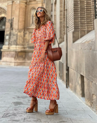 Selene | Women's Stylish Printed Maxi Dress