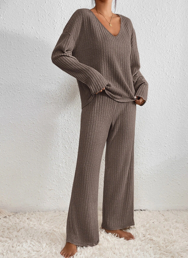 Seraphina - Women's Cozy Ribbed Knit Lounge Set