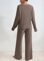 Seraphina - Women's Cozy Ribbed Knit Lounge Set