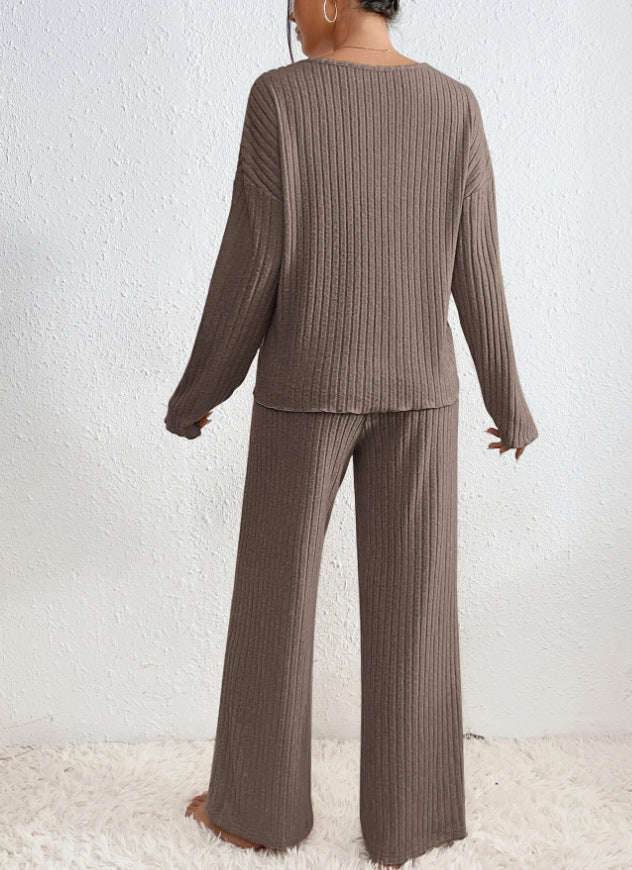 Seraphina - Women's Cozy Ribbed Knit Lounge Set