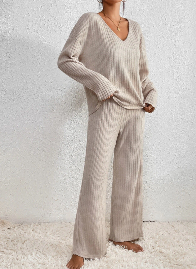 Seraphina - Women's Cozy Ribbed Knit Lounge Set