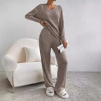 Seraphina - Women's Cozy Ribbed Knit Lounge Set
