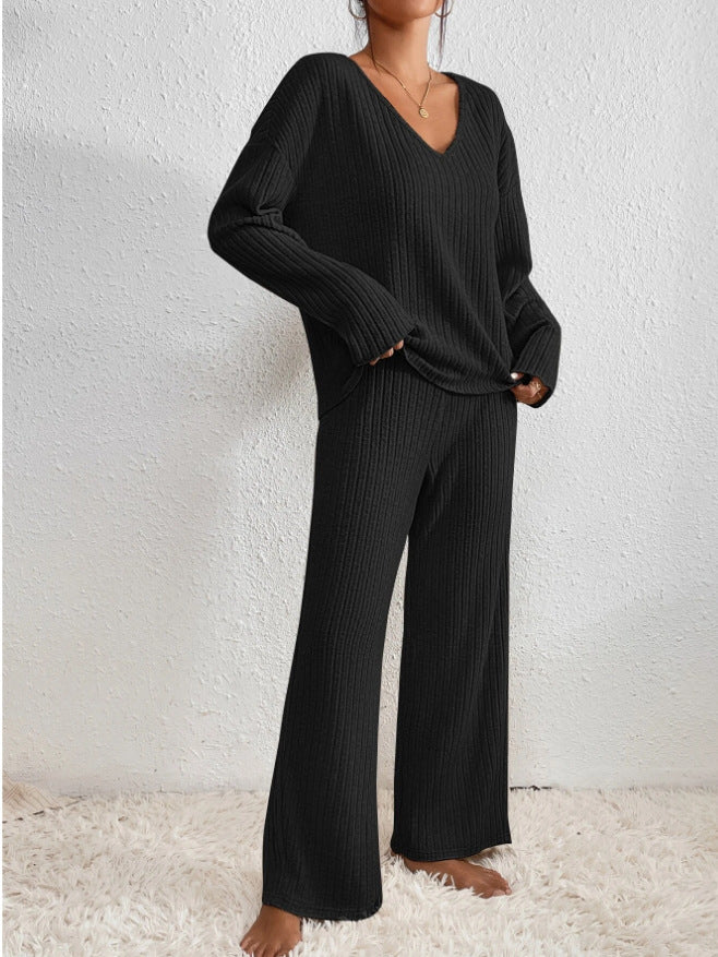 Seraphina - Women's Cozy Ribbed Knit Lounge Set