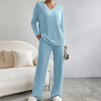 Seraphina - Women's Cozy Ribbed Knit Lounge Set
