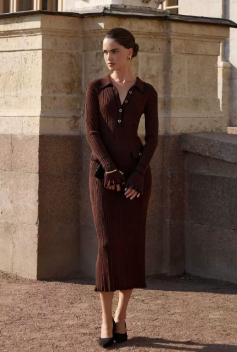 Seraphina - Women's Elegant Long Sleeve Dress