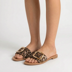 Solara - Flat Slide Buckle Sandals