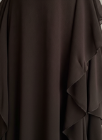Solene | Women's Elegant Long Sleeve Ruffle Maxi Dress