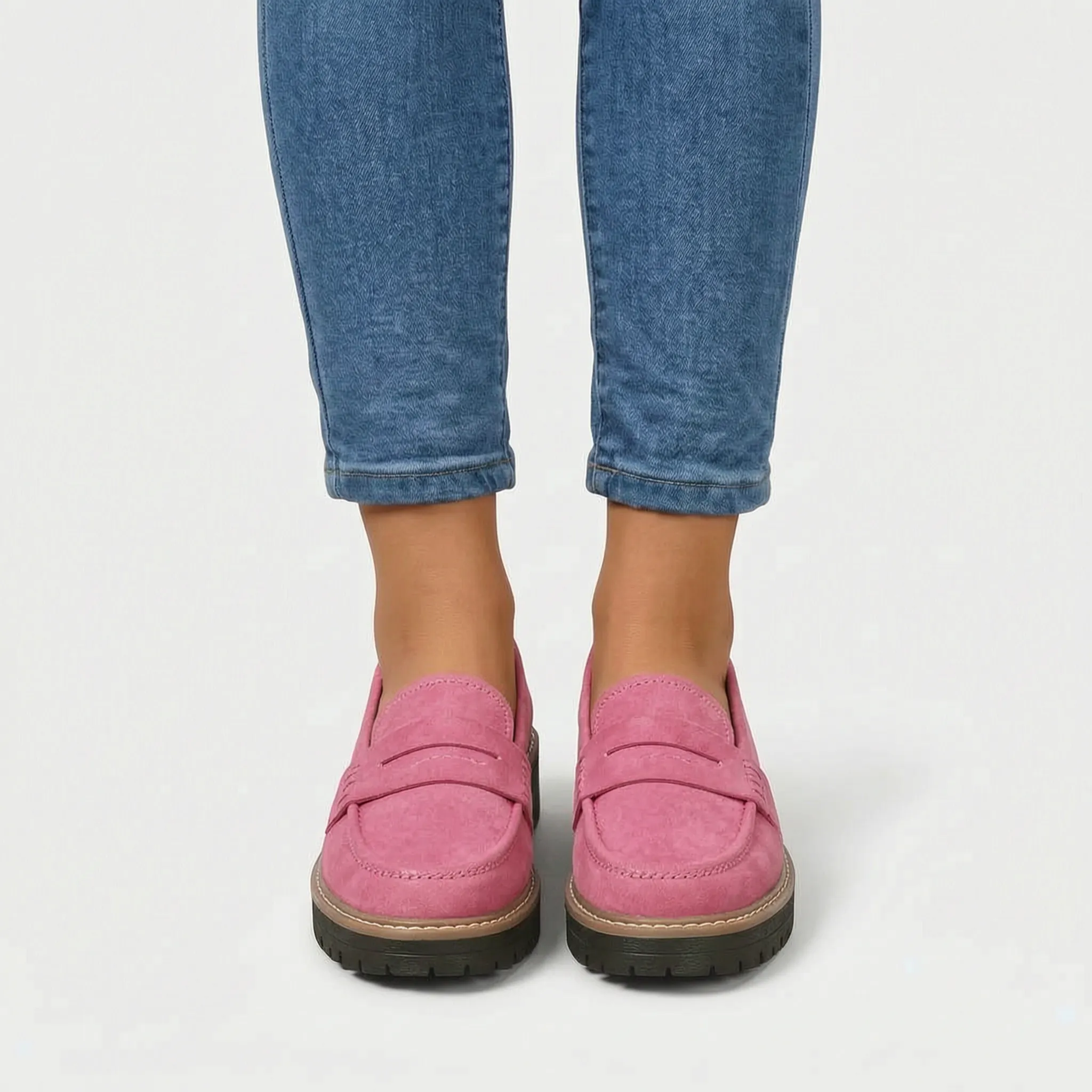 Soleva - Chunky Platform Penny Loafers