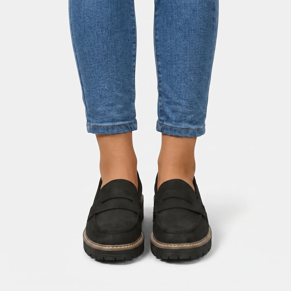 Soleva - Chunky Platform Penny Loafers