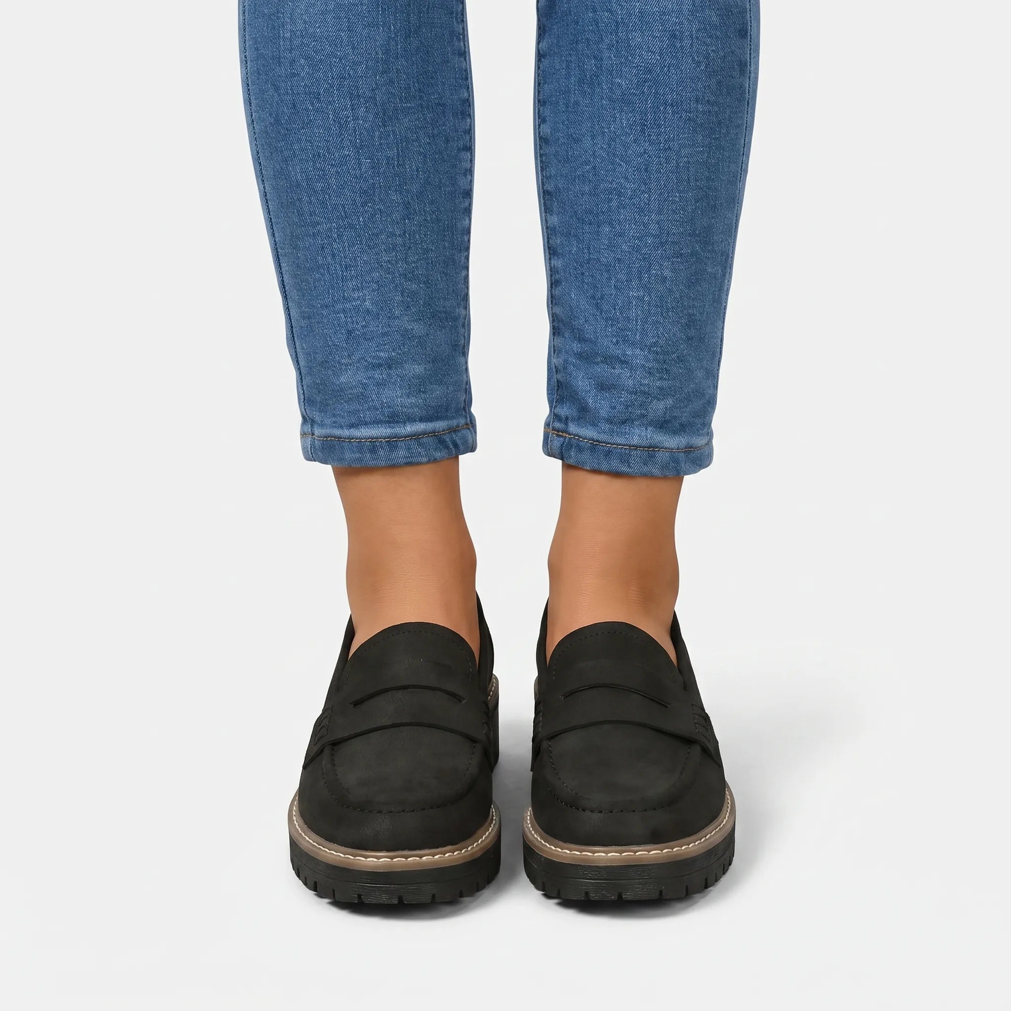 Soleva - Chunky Platform Penny Loafers