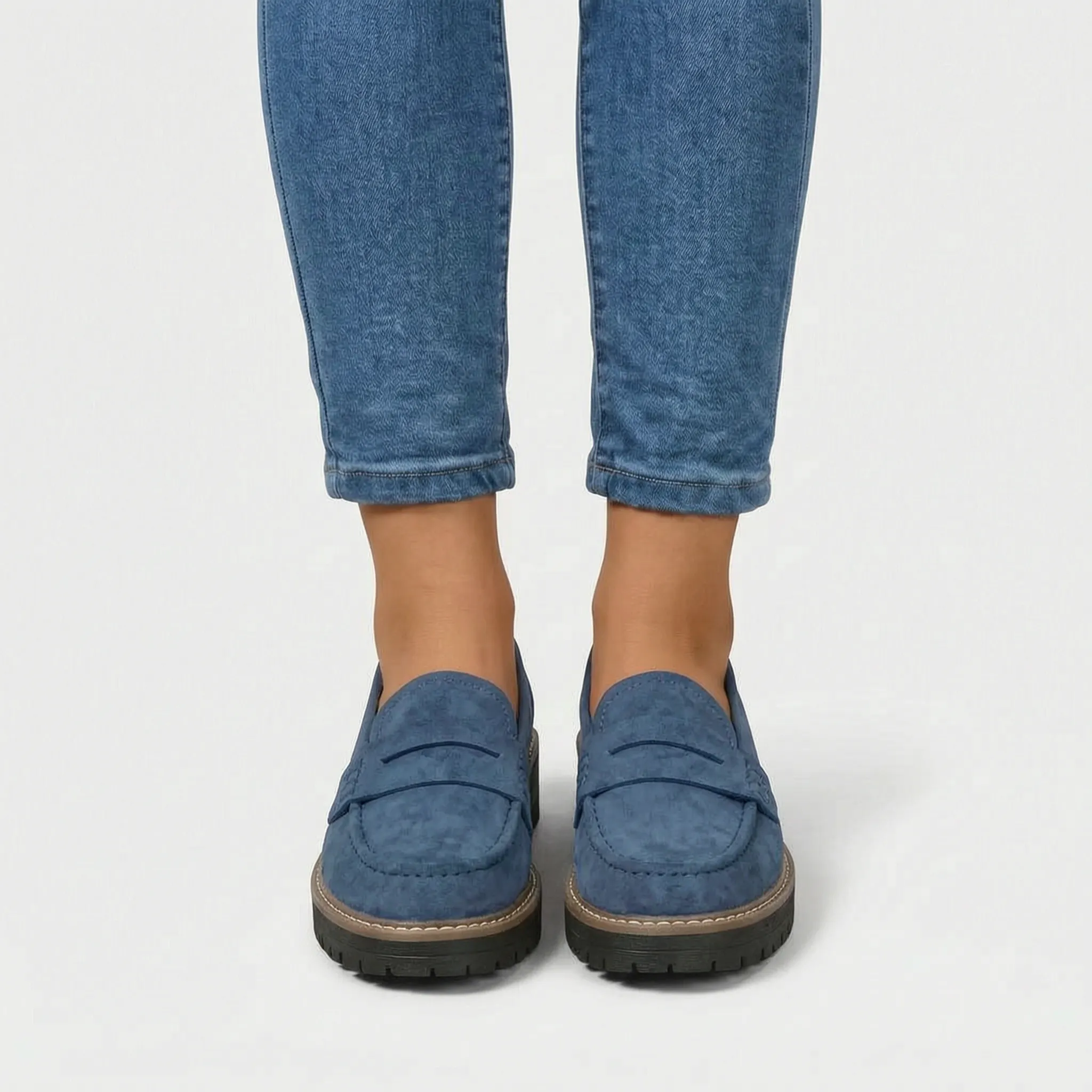 Soleva - Chunky Platform Penny Loafers