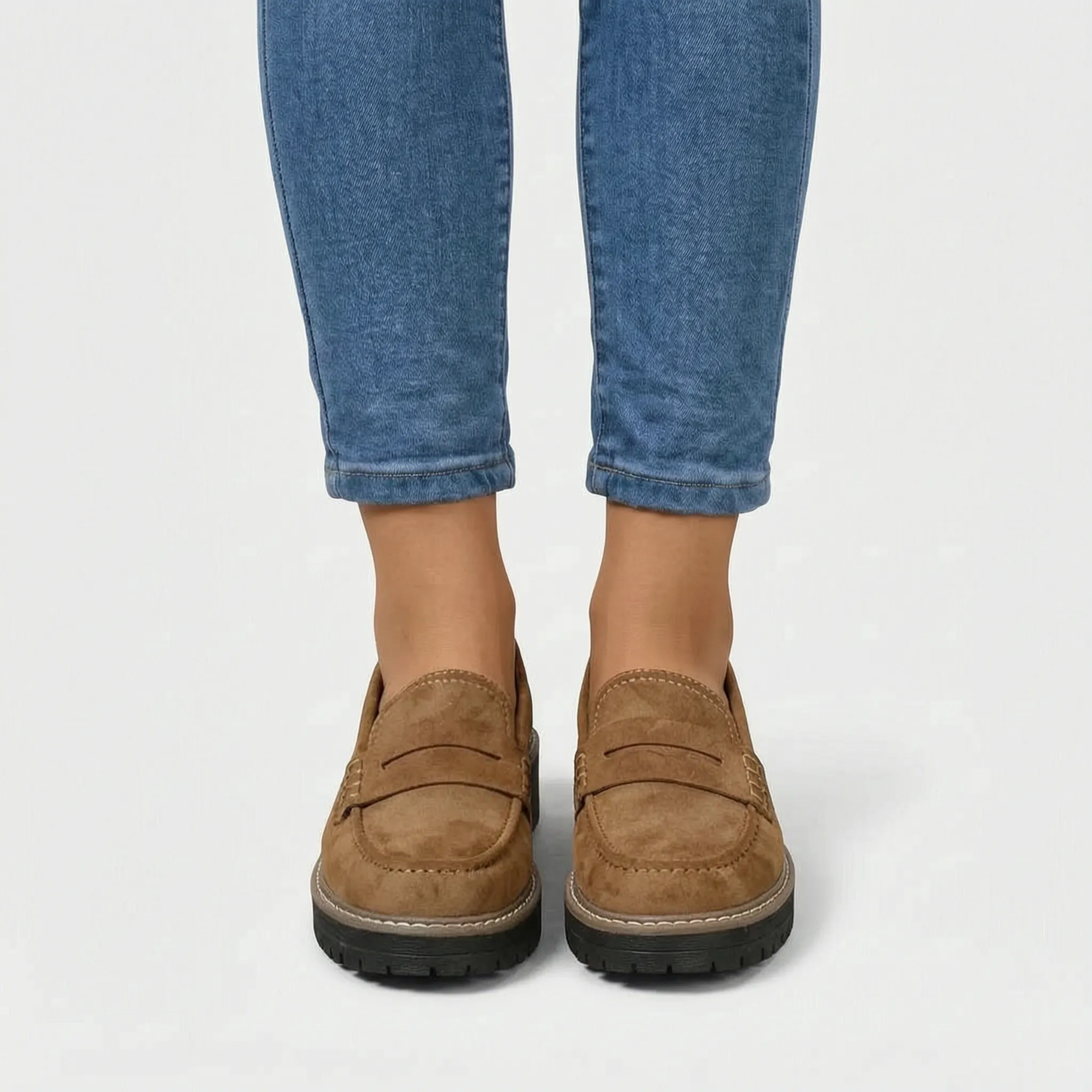 Soleva - Chunky Platform Penny Loafers