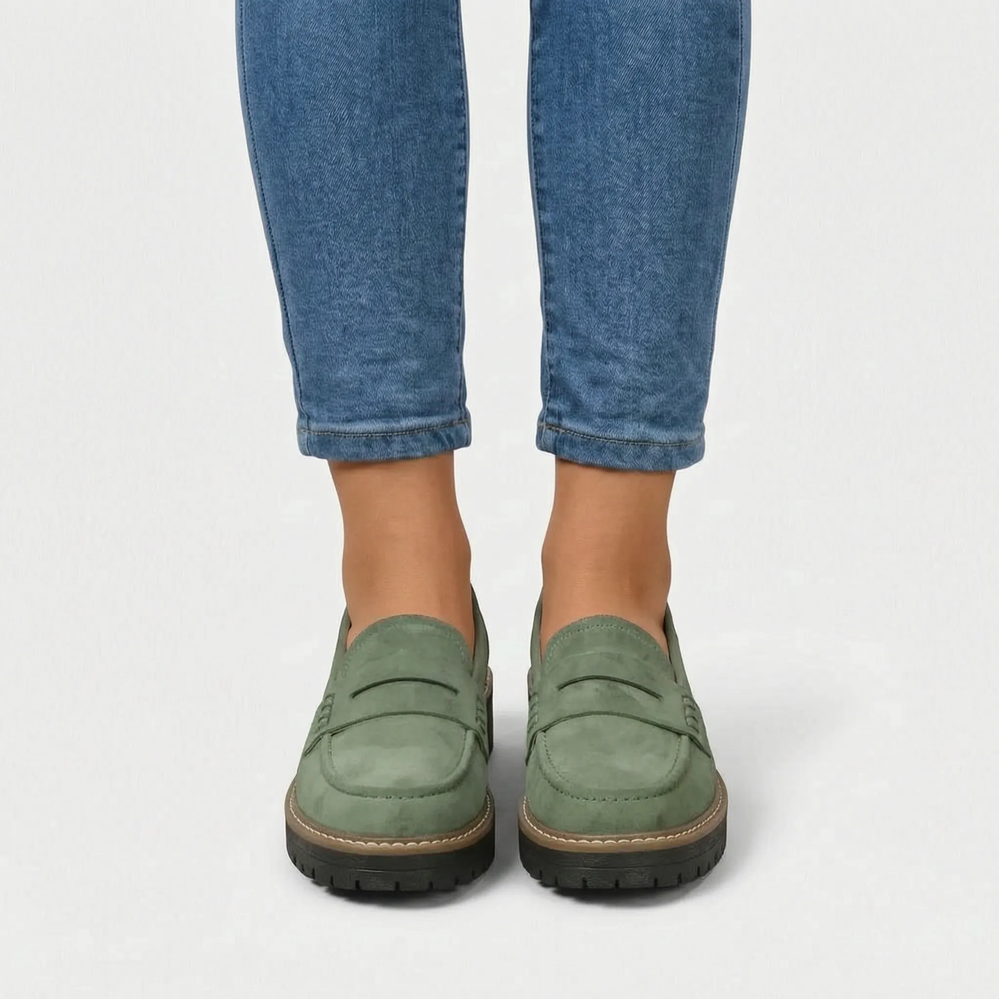 Soleva - Chunky Platform Penny Loafers