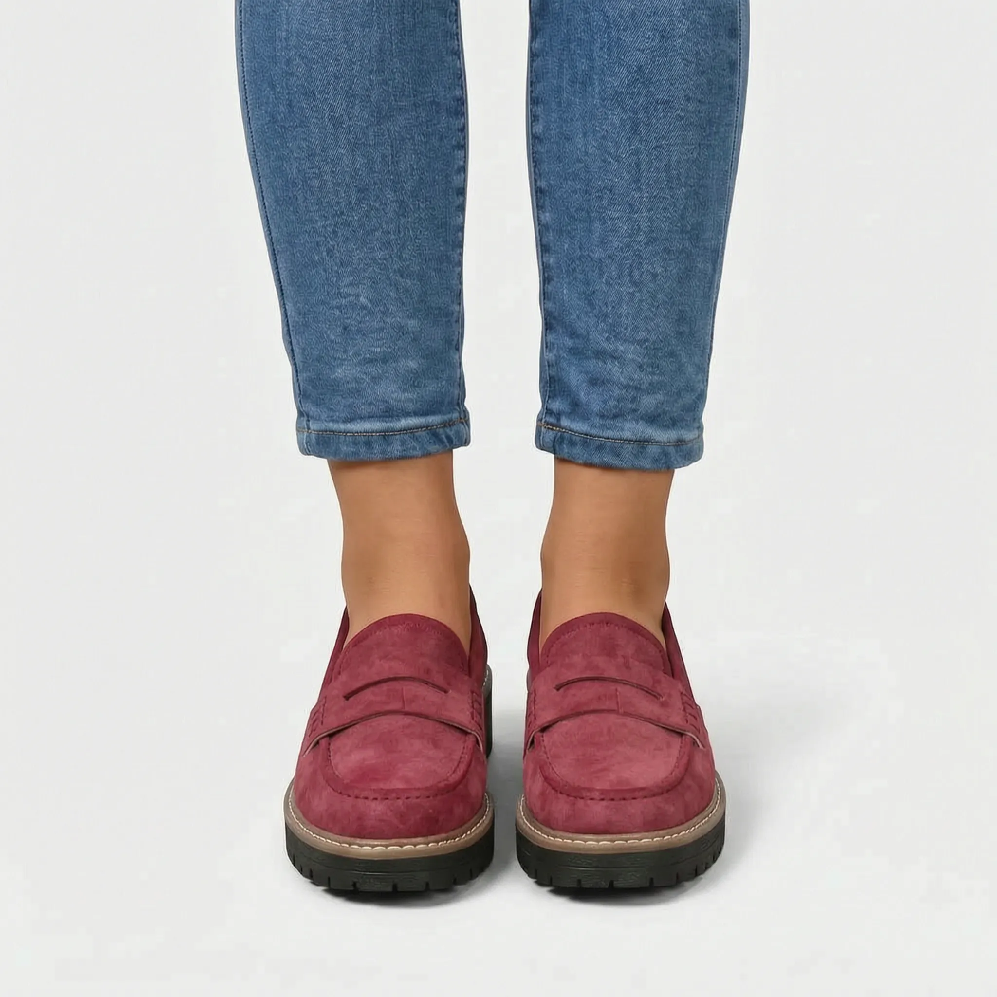 Soleva - Chunky Platform Penny Loafers