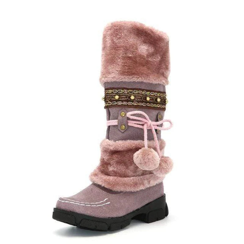 Soraya | Women's Cozy Knee High Fur Boots