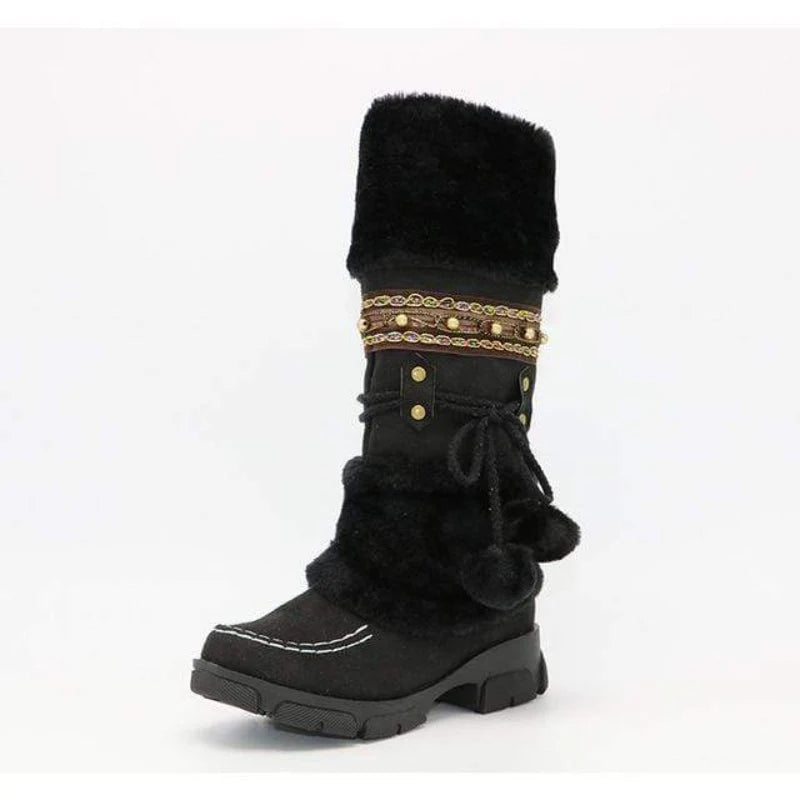 Soraya | Women's Cozy Knee High Fur Boots