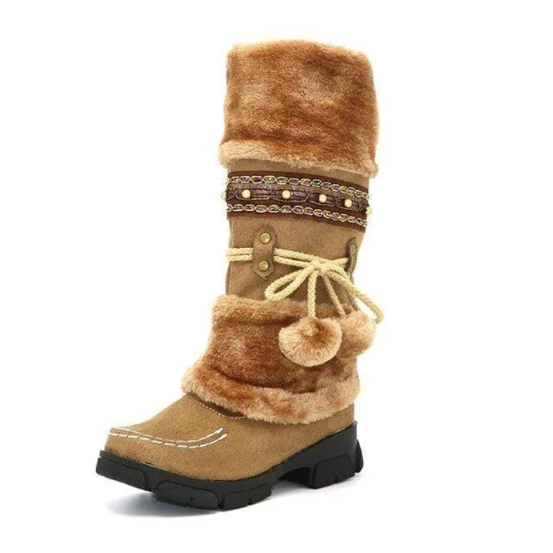 Soraya | Women's Cozy Knee High Fur Boots