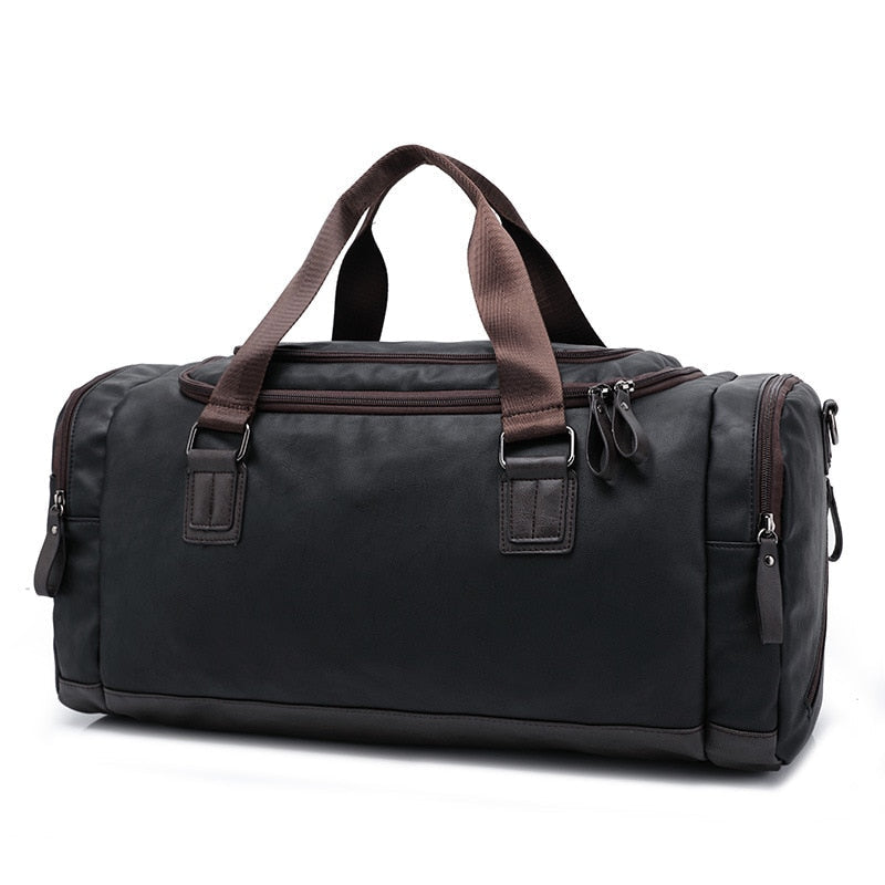 Soren - Men's Classic Faux Leather Duffle Bag