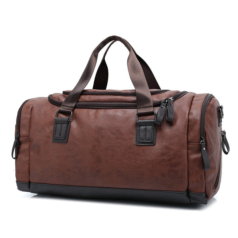 Soren - Men's Classic Faux Leather Duffle Bag