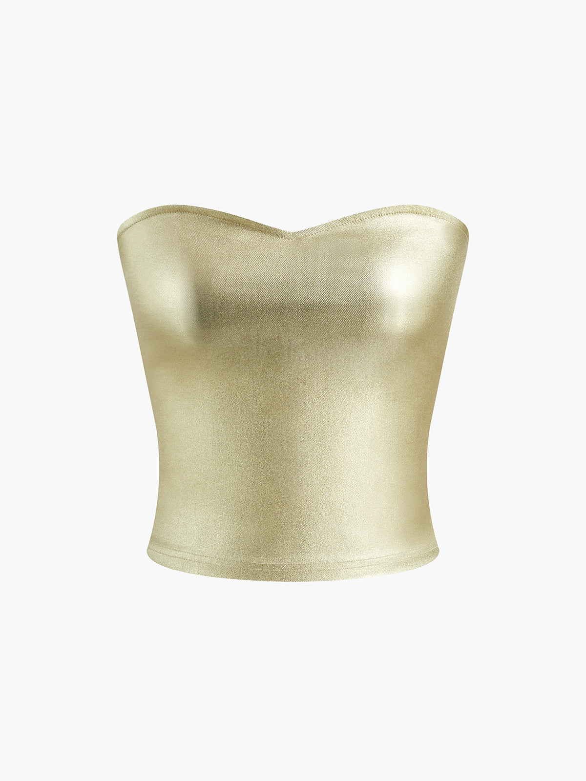 Soren | Women's Metallic Strapless Going Out Top