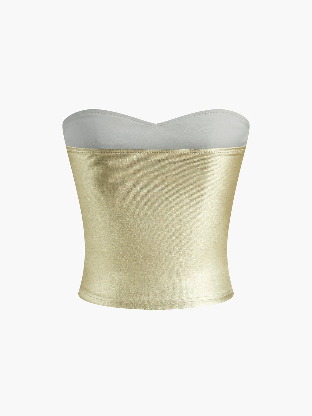 Soren | Women's Metallic Strapless Going Out Top