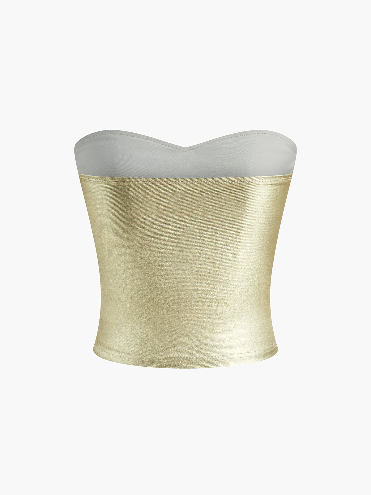 Soren | Women's Metallic Strapless Going Out Top