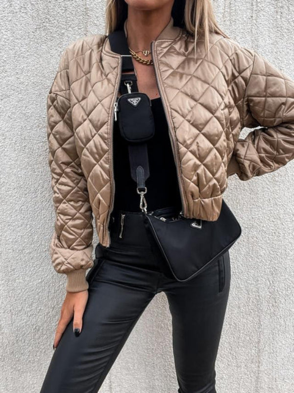 Sorrel - Women's Chic Quilted Bomber Jacket